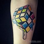 Фото Татуировки с Кубиком Рубика 16.05.2020 №077 -Rubik Cube Tattoo- tatufoto.com
