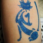 Фото пример глиттер (блеск) татуировки 31.05.2020 №4002 - tattoo- tatufoto.com