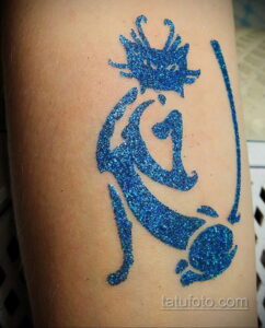 Фото пример глиттер (блеск) татуировки 31.05.2020 №4002 - tattoo- tatufoto.com