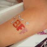 Фото пример глиттер (блеск) татуировки 31.05.2020 №4041 - tattoo- tatufoto.com