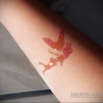 Фото пример глиттер (блеск) татуировки 31.05.2020 №4050 - tattoo- tatufoto.com
