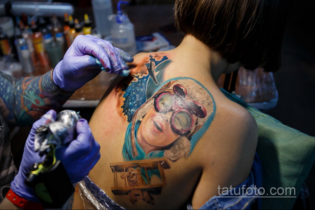 Фото пример нанесение рисунка татуировки 31.05.2020 №3001 - tattoo- tatufoto.com