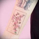 Фото татуировки на тему весны 01.05.2020 №003 -spring tattoo- tatufoto.com
