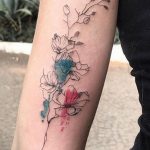 Фото татуировки на тему весны 01.05.2020 №004 -spring tattoo- tatufoto.com