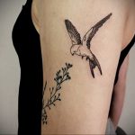 Фото татуировки на тему весны 01.05.2020 №006 -spring tattoo- tatufoto.com