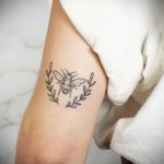 Фото татуировки на тему весны 01.05.2020 №009 -spring tattoo- tatufoto.com