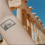 Фото татуировки с почтовой маркой 01.05.2020 №046 -postage stamp tattoo- tatufoto.com