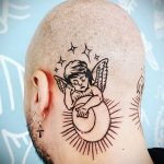 Фото татуировки с солнцем 02.05.2020 №007 -sun tattoo- tatufoto.com