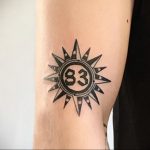 Фото татуировки с солнцем 02.05.2020 №025 -sun tattoo- tatufoto.com