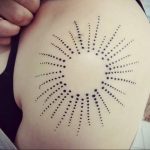 Фото татуировки с солнцем 02.05.2020 №030 -sun tattoo- tatufoto.com