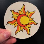Фото татуировки с солнцем 02.05.2020 №060 -sun tattoo- tatufoto.com