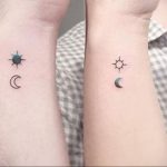 Фото татуировки с солнцем 02.05.2020 №069 -sun tattoo- tatufoto.com