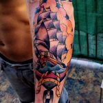 Тату для моряка - морская тематика тату 25.06.2020 №058 -tattoo sailor- tatufoto.com