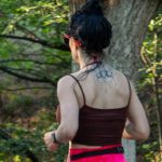 Тату лотос с подвесками на спине девушки - street tattoo № 07 – 24.06.2020 – tatufoto.com 3