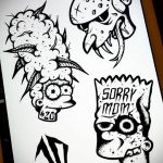 Тату на тему наркотиков 25.06.2020 №039 -drug tattoo- tatufoto.com