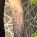 Тату надписи на ноге – пальма и крыло на руке у парня – Уличная татуировка (street tattoo) № 06 – 18.06.2020 – tatufoto.com 3