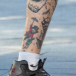 Тату с глазом внутри сердца на ноге у парня – Уличная татуировка (street tattoo) № 06 – 18.06.2020 – tatufoto.com 3
