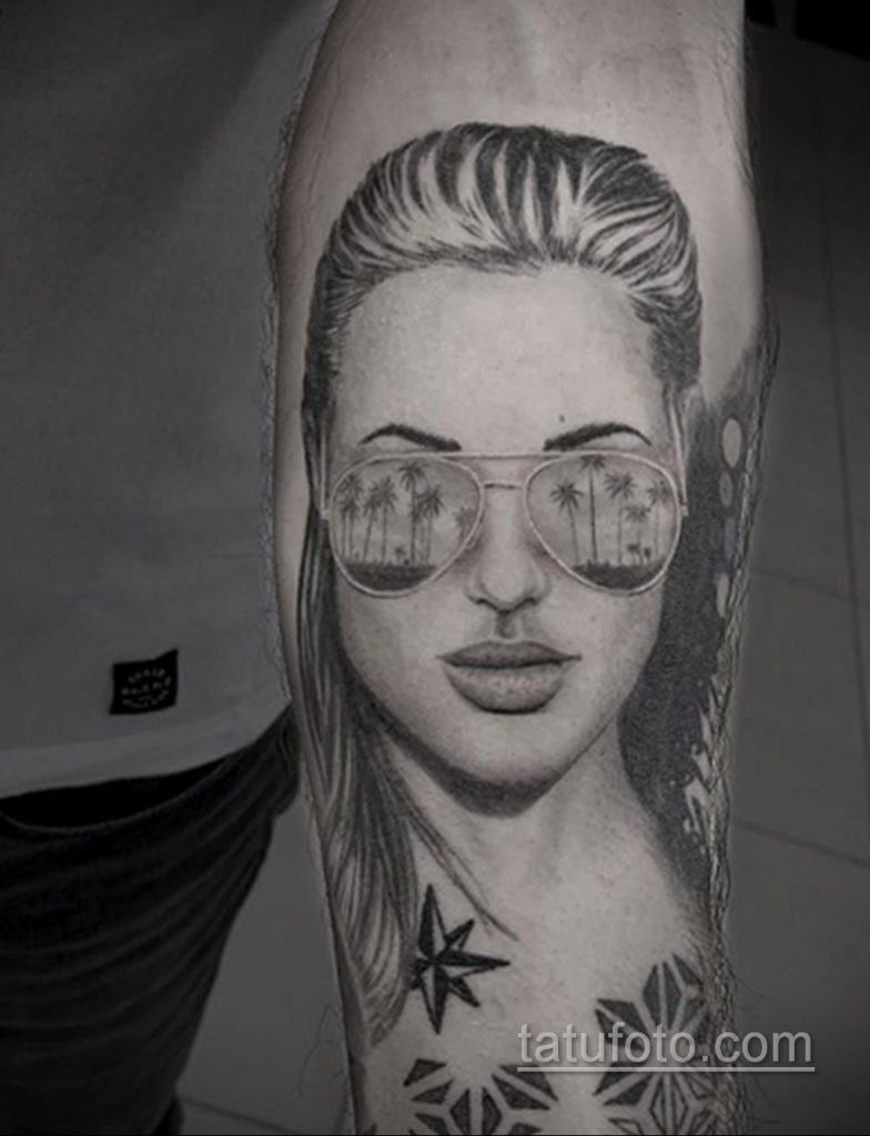 Тату с солнцезащитными очками 30.06.2020 №022 -Sunglasses tattoo- tatufoto.com