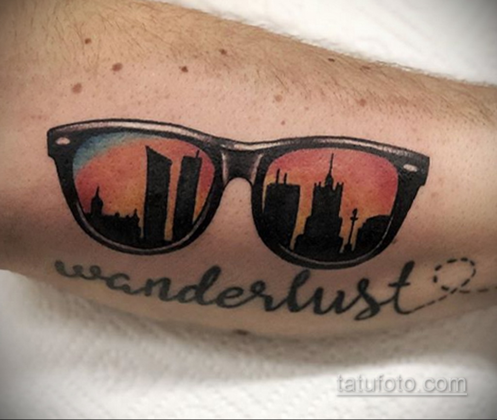 Тату с солнцезащитными очками 30.06.2020 №024 -Sunglasses tattoo- tatufoto.com