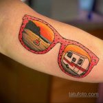 Тату с солнцезащитными очками 30.06.2020 №032 -Sunglasses tattoo- tatufoto.com