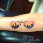 Тату с солнцезащитными очками 30.06.2020 №067 -Sunglasses tattoo- tatufoto.com