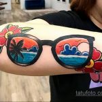 Тату с солнцезащитными очками 30.06.2020 №071 -Sunglasses tattoo- tatufoto.com