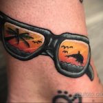 Тату с солнцезащитными очками 30.06.2020 №088 -Sunglasses tattoo- tatufoto.com