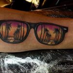 Тату с солнцезащитными очками 30.06.2020 №090 -Sunglasses tattoo- tatufoto.com