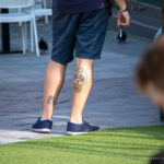 Тату с черепом и велосипедом на ноге парня - Уличная татуировка (street tattoo) № 06 – 18.06.2020 – tatufoto.com 4
