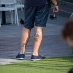 Тату с черепом и велосипедом на ноге парня - Уличная татуировка (street tattoo) № 06 – 18.06.2020 – tatufoto.com 5