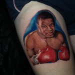 Фото рисунка тату с портретом Майка Тайсона от 30.06.2020 - tatufoto.com 24