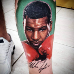Фото рисунка тату с портретом Майка Тайсона от 30.06.2020 - tatufoto.com 8