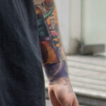 Фото тату с зеленым гоблином из варкрафт на руке парня – Уличная татуировка (Street tattoo) № 05 – 15.06.2020 для tatufoto.com 5