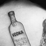 Фото татуировки с водкой 14.06.2020 №001 - vodka tattoo - tatufoto.com
