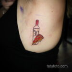 Фото татуировки с водкой 14.06.2020 №030 - vodka tattoo - tatufoto.com