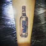 Фото татуировки с водкой 14.06.2020 №033 - vodka tattoo - tatufoto.com
