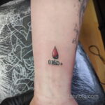 Фото татуировки с группой крови 14.06.2020 №030 - blood type tattoo - tatufoto.com