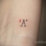 Фото татуировки с группой крови 14.06.2020 №070 - blood type tattoo - tatufoto.com