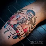 Фото татуировки про Бокс 22.07.2020 №012 -boxing tattoo- tatufoto.com