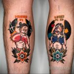 Фото татуировки про Бокс 22.07.2020 №042 -boxing tattoo- tatufoto.com