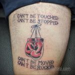 Фото татуировки про Бокс 22.07.2020 №048 -boxing tattoo- tatufoto.com