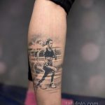 Фото татуировки про спорт 02.07.2020 №007 -SPORT tattoo- tatufoto.com