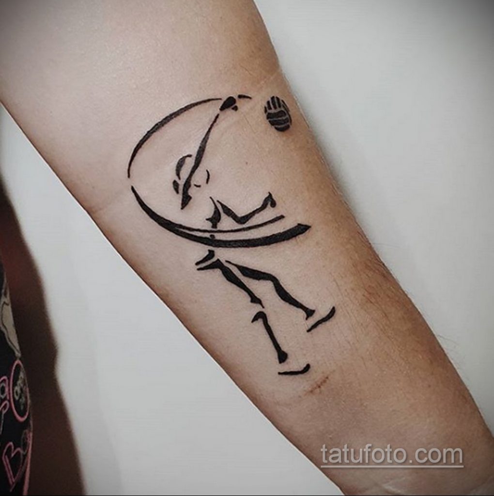 Фото татуировки про спорт 02.07.2020 №017 -SPORT tattoo- tatufoto.com