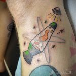Фото татуировки с НЛО - пришельцами 02.07.2020 №039 -UFO tattoo- tatufoto.com