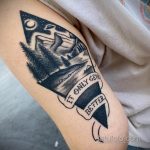 Фото татуировки с НЛО - пришельцами 02.07.2020 №049 -UFO tattoo- tatufoto.com