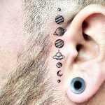 Фото татуировки с НЛО - пришельцами 02.07.2020 №053 -UFO tattoo- tatufoto.com