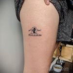 Фото татуировки с НЛО - пришельцами 02.07.2020 №056 -UFO tattoo- tatufoto.com