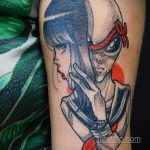 Фото татуировки с НЛО - пришельцами 02.07.2020 №074 -UFO tattoo- tatufoto.com