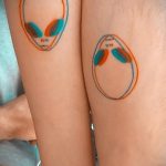 Фото татуировки с НЛО - пришельцами 02.07.2020 №142 -UFO tattoo- tatufoto.com