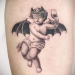 Фото татуировки с вином 02.07.2020 №007 -wine tattoo- tatufoto.com